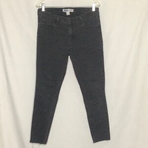 Old Navy Rockstar Swiss Polka Dot Super Skinny Ankle Jeans Size 12